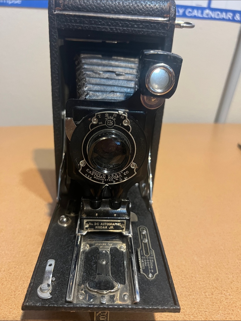 Kodak Black Folding Film Camera with Silver Accents